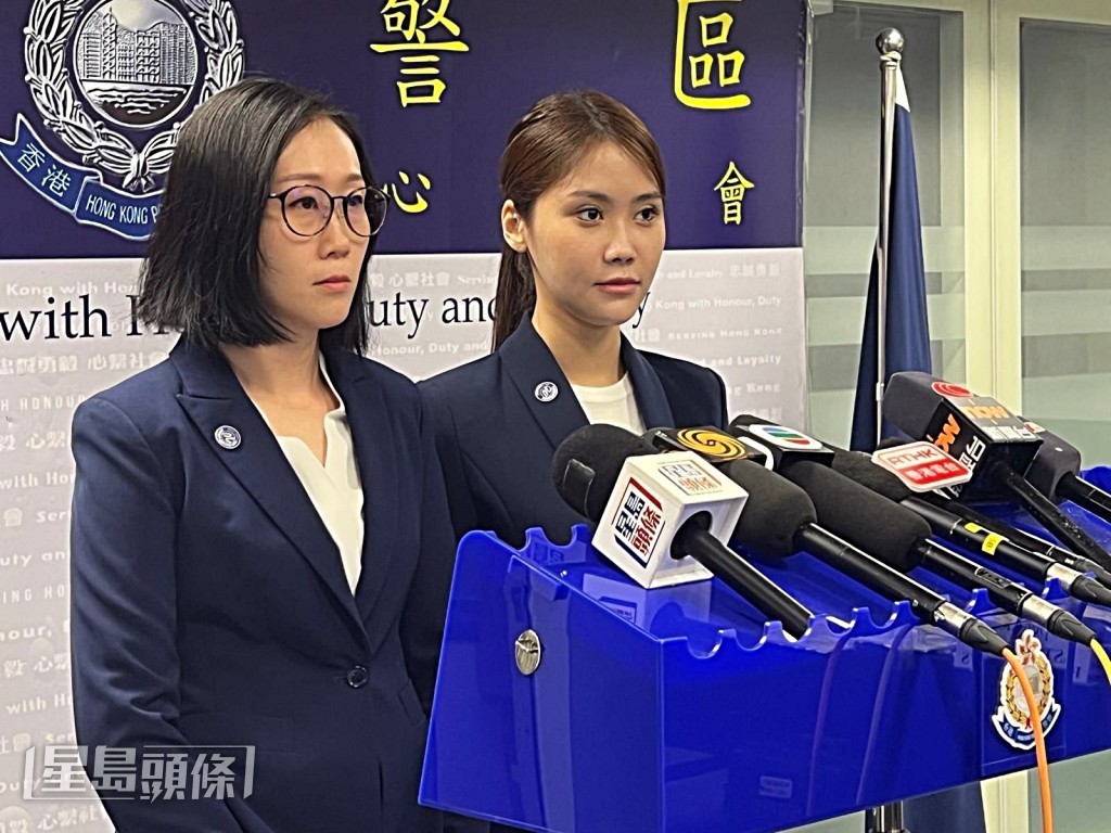 張蔚珊(左)與黃慧萍。 張蔚珊(左)與黃慧萍。