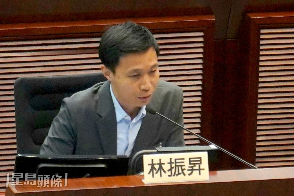 勞聯主席、立法會議員林振昇。 勞聯主席、立法會議員林振昇。