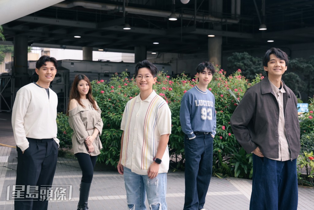 （左起）劉頌鵬、吳文懿、劉倬昕、馮皓揚及施焯日演活了誤入歧途的「少年犯」，演技大獲認可。