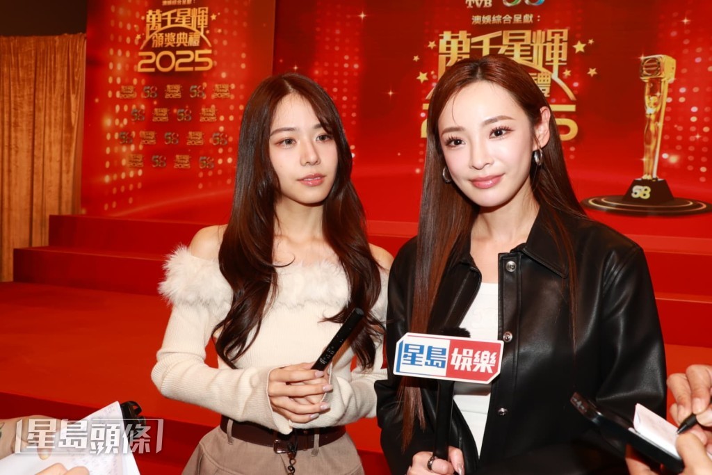 莊子璇表示看好《金式森林》的郭晉安和羅子溢，問到比較看好誰？她表示手心手背都係肉，誰人得到也戥他們開心。