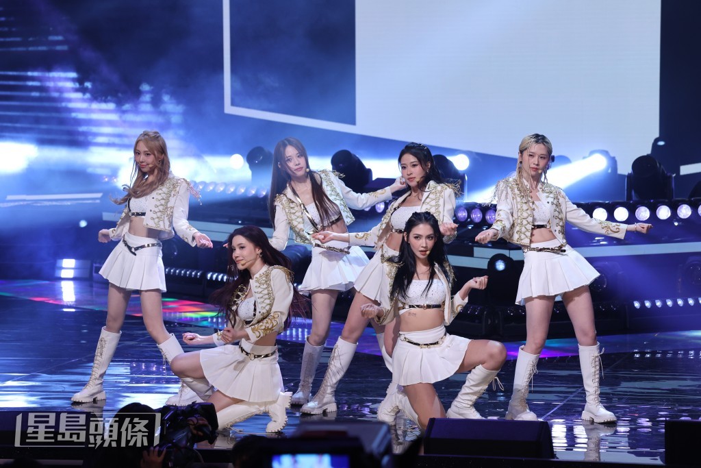 （左起）喬美莎、倪樂琳、宋宛穎、莊子璇、盧映彤及倪嘉雯最終成團，將展開娛圈生涯新一頁。