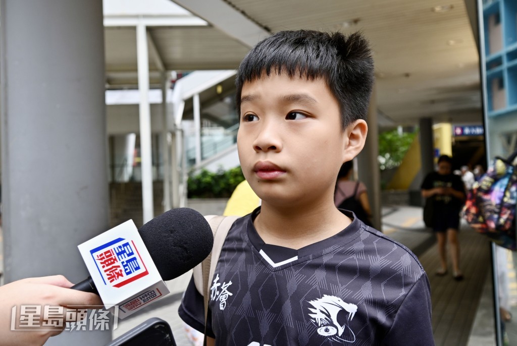 就讀五年班的許同學。劉駿軒攝
