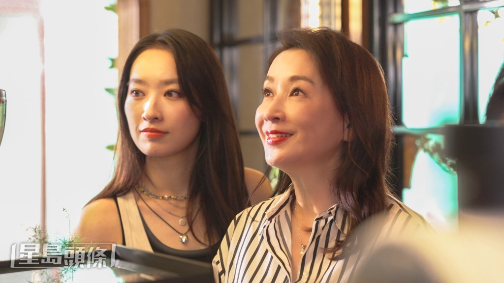 戲裏戲外同是母女關係的龔慈恩與Ashley，第一次演對手戲，兩人感覺自然。
