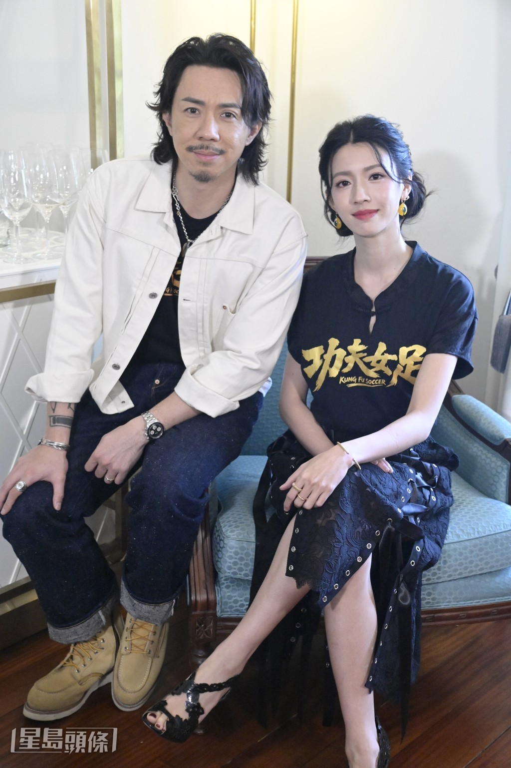 張繼聰和蔡思貝有份演出周星馳作品《功夫女足》。