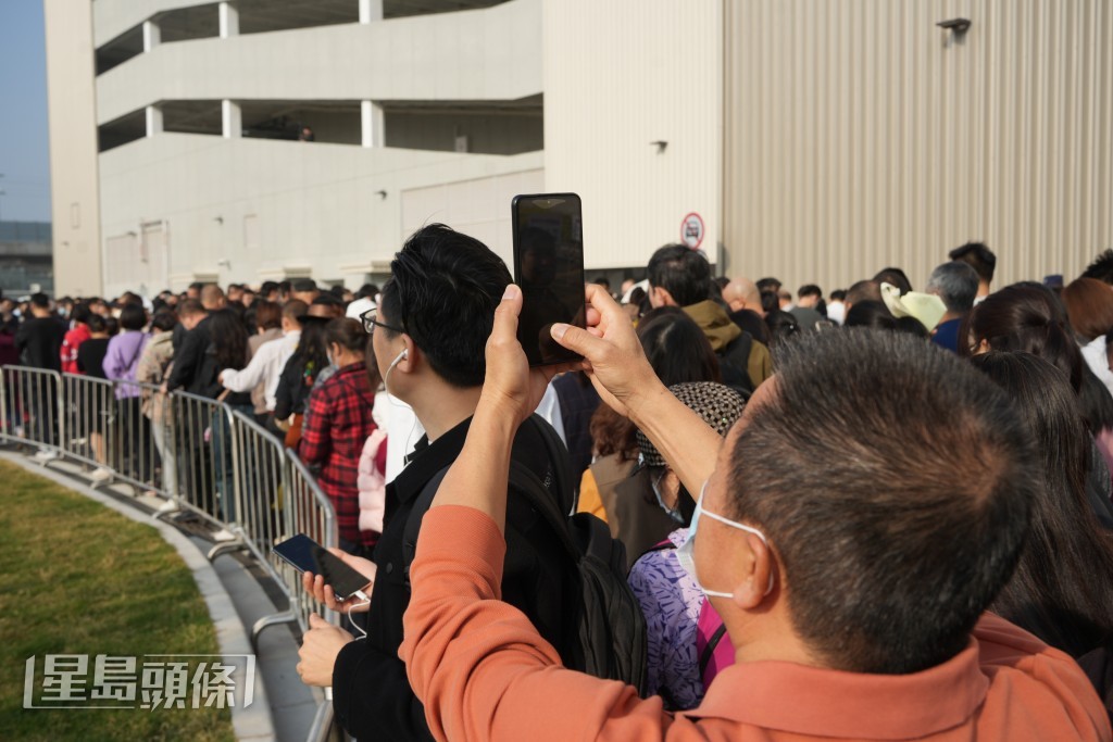 現場要實施人流限制。吳艷玲攝