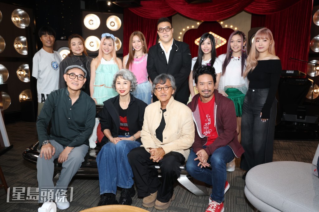 林子祥（阿Lam)、葉蒨文（Sally)、黃博等到電視城錄影《今晚有歌廳》節目。