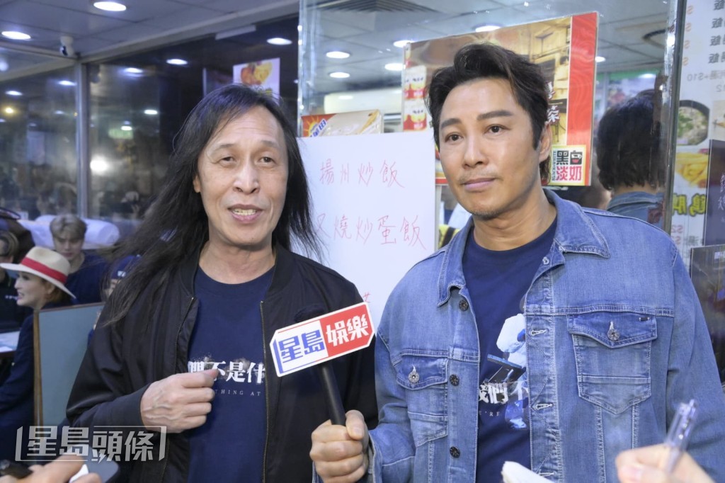 邱禮濤導演與譚耀文近日密集謝票。