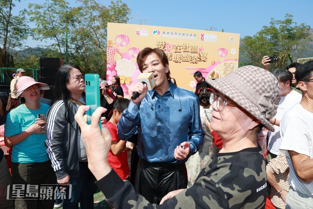 陳曉東受訪時指今次的活動很有意義，故特意返港出席。