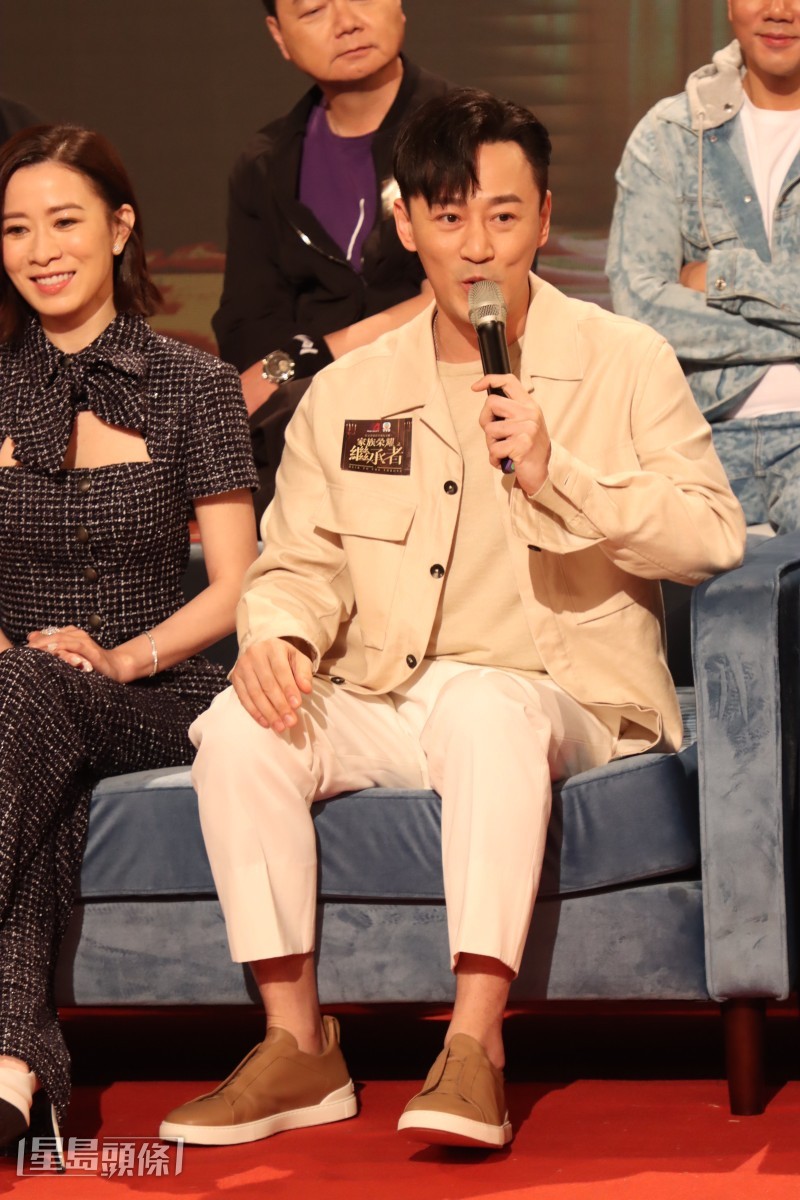 林峯又表示很羨慕羅子溢在劇中有很多激烈場面。