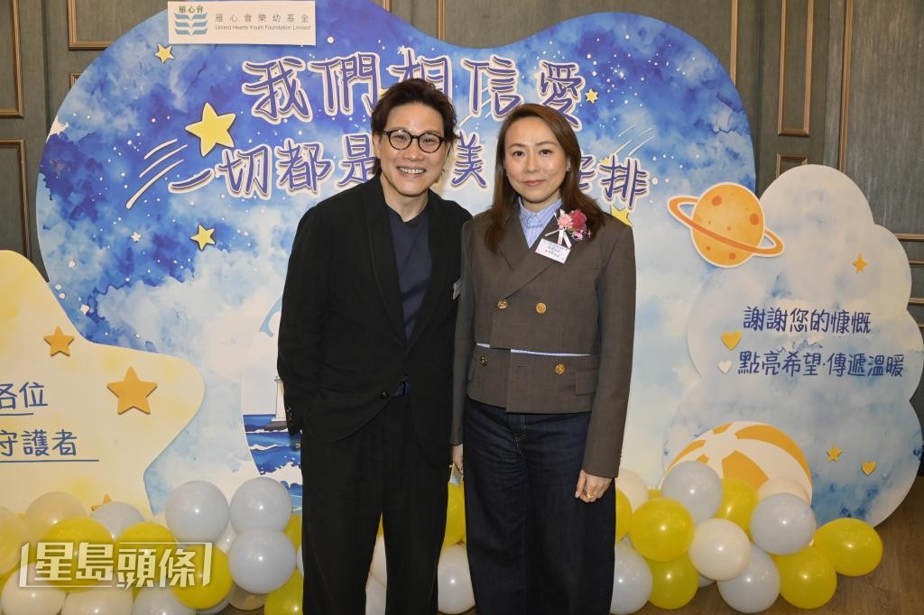 蘇永康與太太馮翠珊日前出席「雁心會樂幼基金愛心傳希望慈善晚宴」，分享低調捐建小學等經歷。