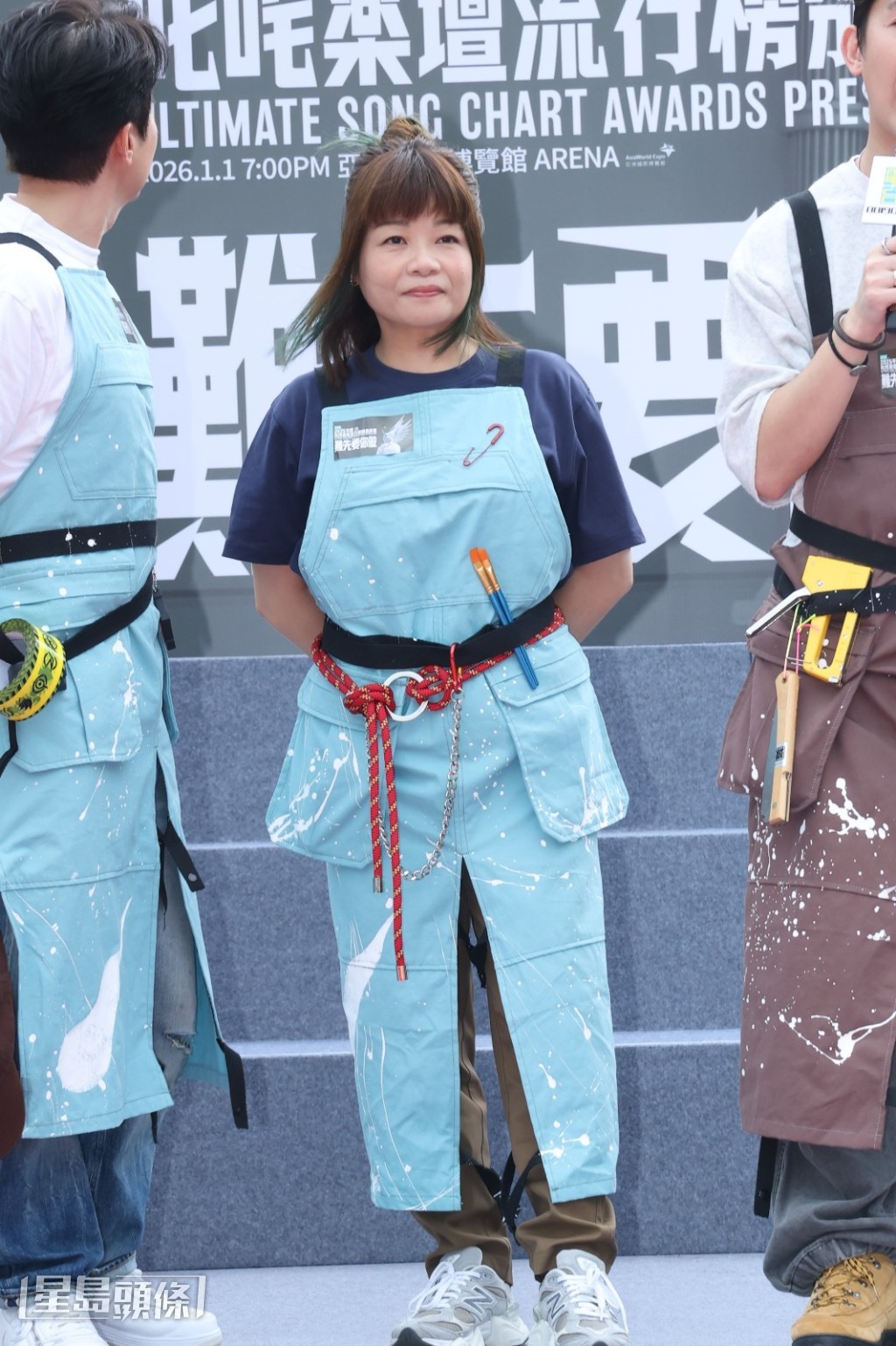 日前她最後一次主持《叱咤》頒獎禮記招。 日前她最後一次主持《叱咤》頒獎禮記招。