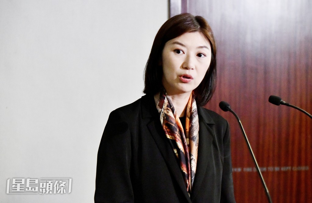 在任内分娩的新民党立法会议员容海恩。资料图片 在任内分娩的新民党立法会议员容海恩。资料图片