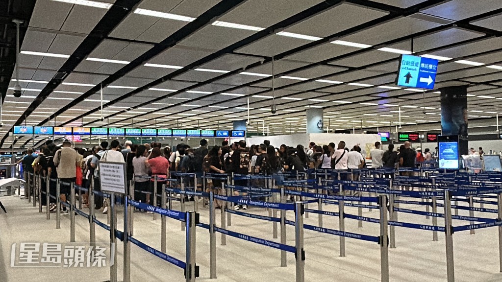 香園圍口岸深受歡迎。林思明攝 香園圍口岸深受歡迎。林思明攝