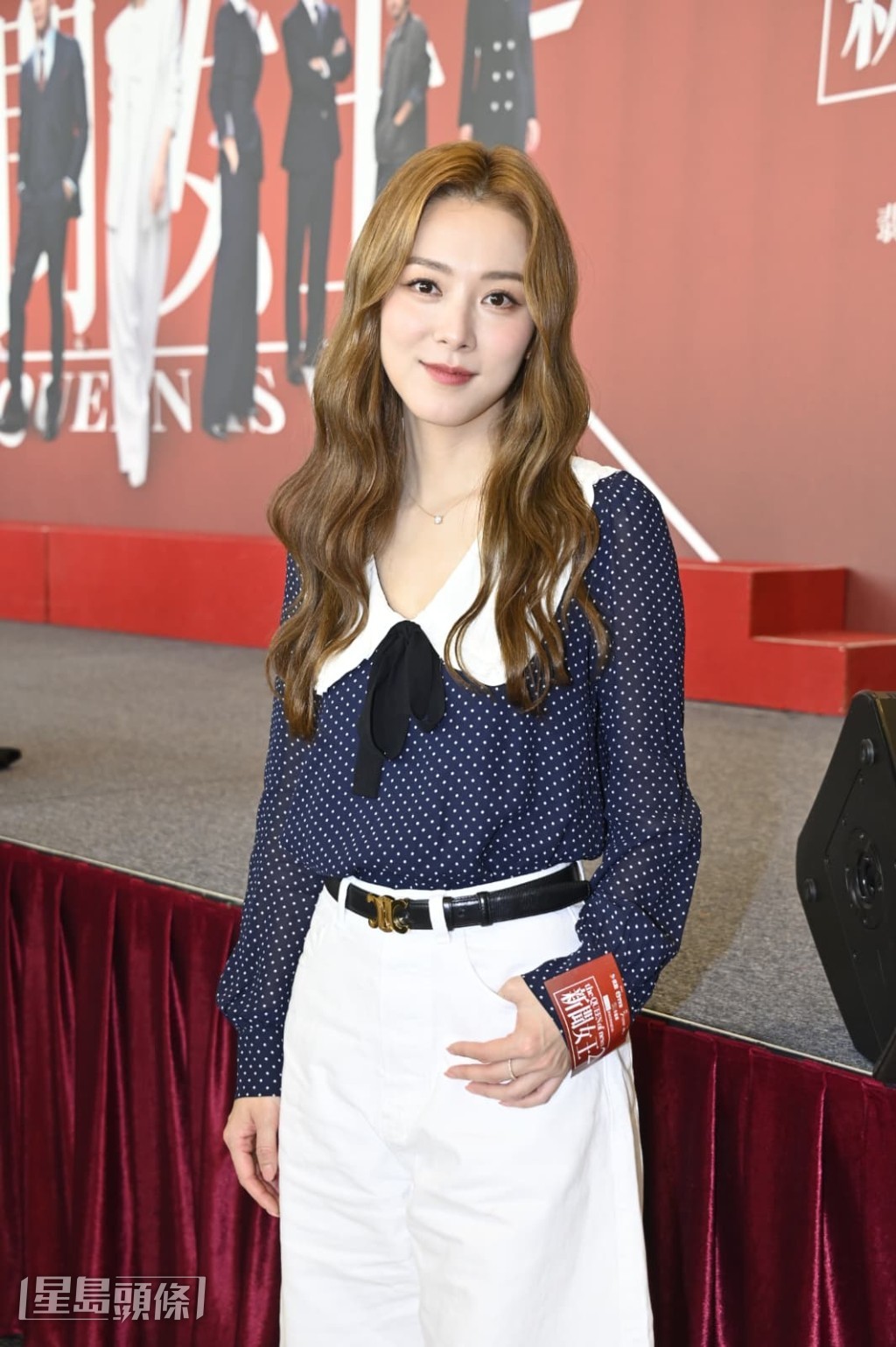 王敏奕指老公曾國祥不在港。 王敏奕指老公曾國祥不在港。