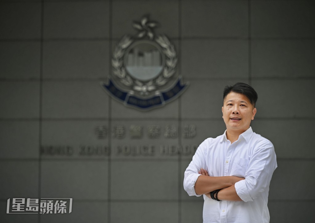 蔡家駿繼承父輩精神投身警隊。蘇正謙攝