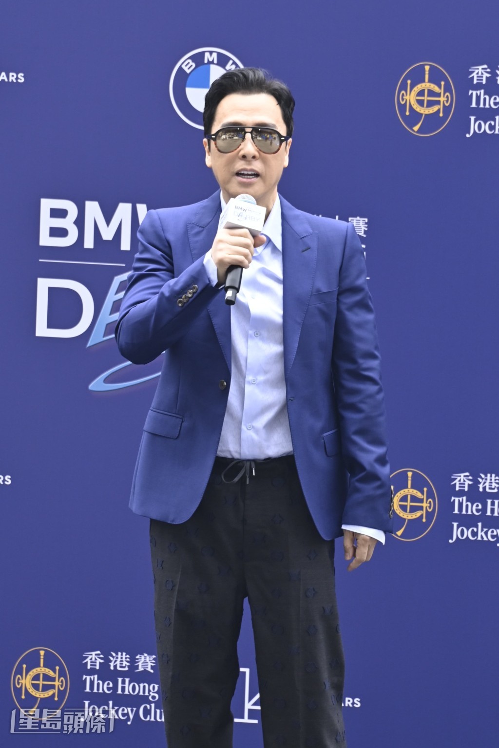連任打吡大使13年的子丹透露，一直很喜歡馬。