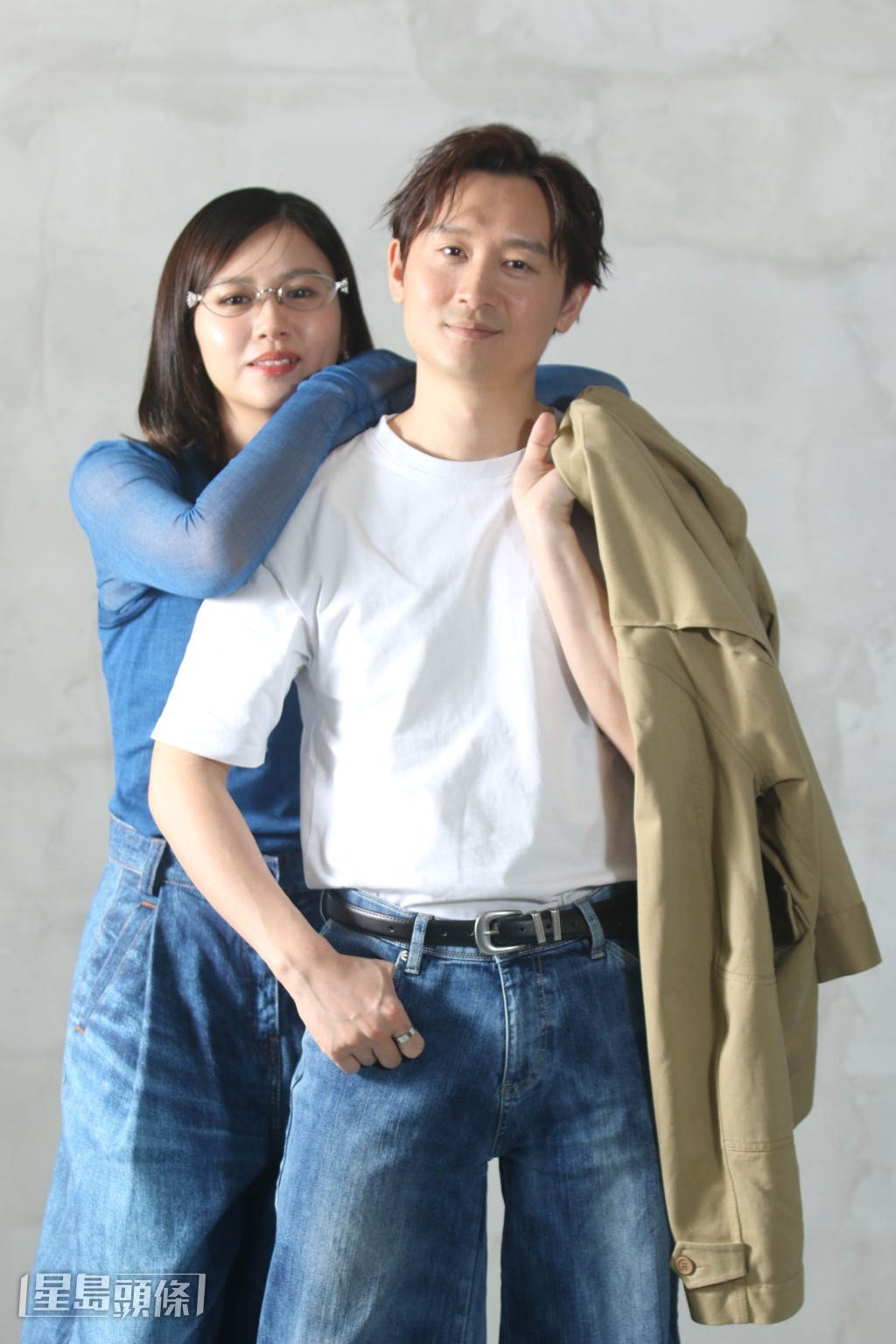 凌文龍笑指楊偲泳外表斯文，但原來私下既健談又經常「搞爛gag」。