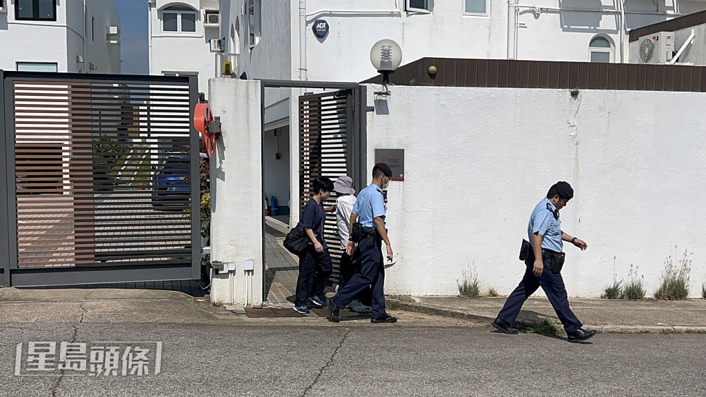 警員到場調查。楊偉亨攝