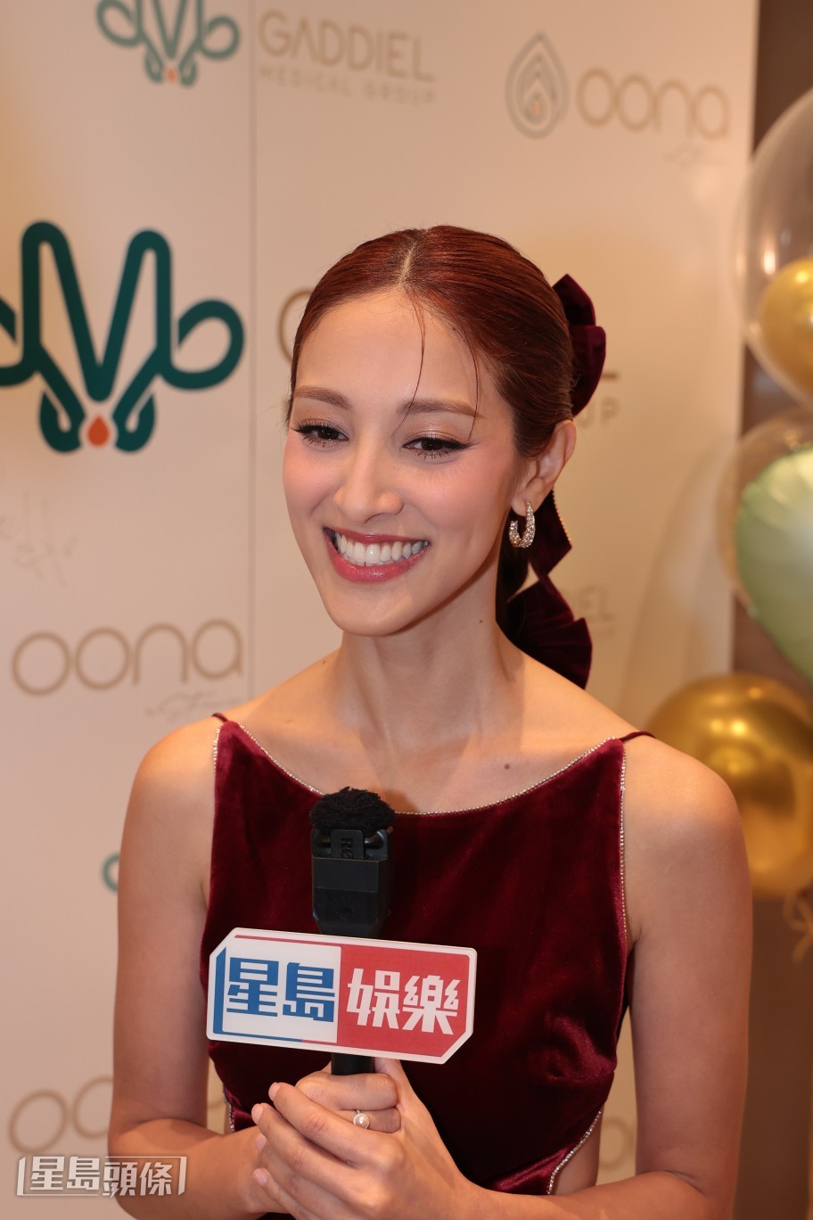 Grace坦言好希望看到嘉欣奪獎一刻。 Grace坦言好希望看到嘉欣奪獎一刻。