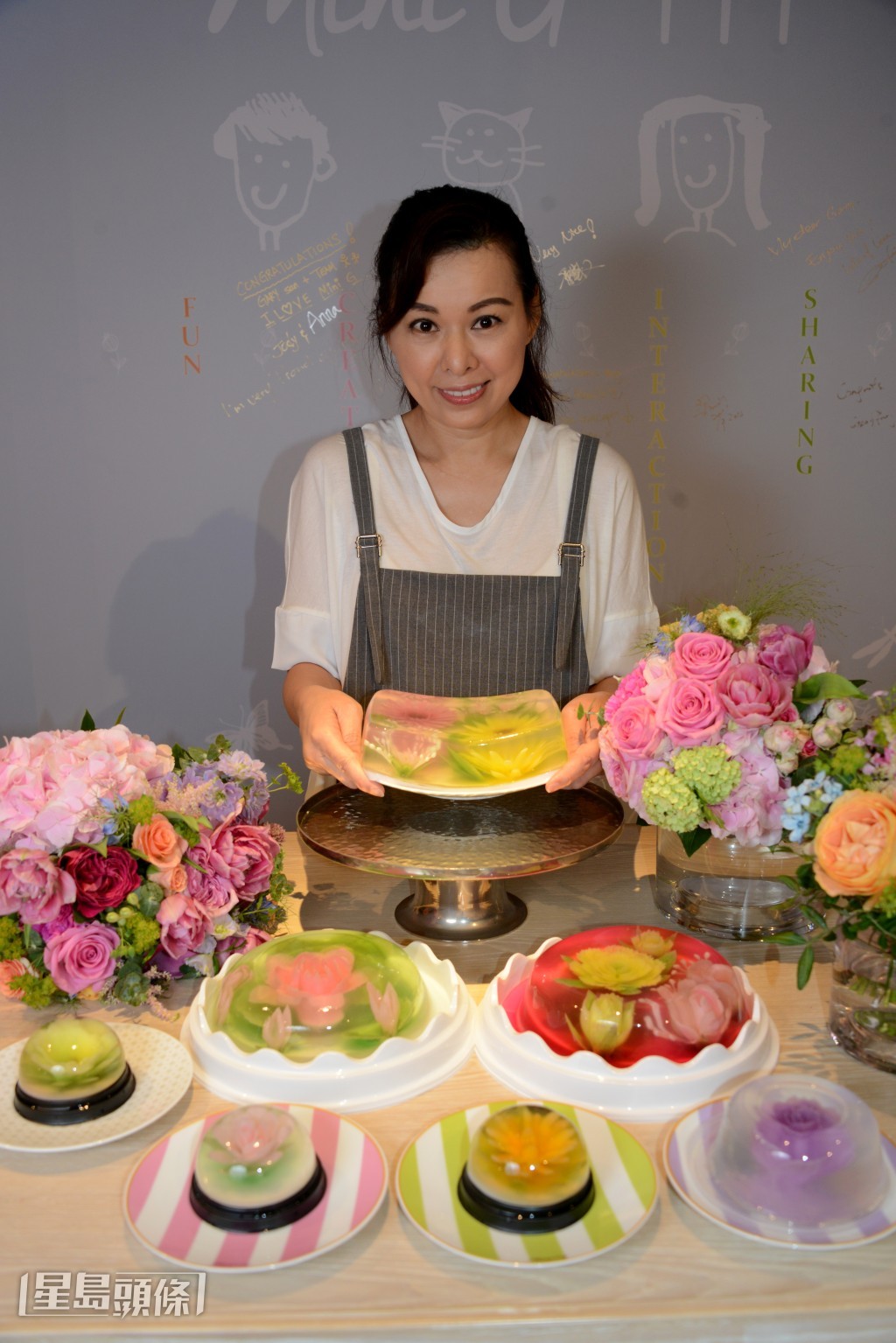 陳慧儀自2016年起開班教授製作啫喱花蛋糕，亦會慈善義教。