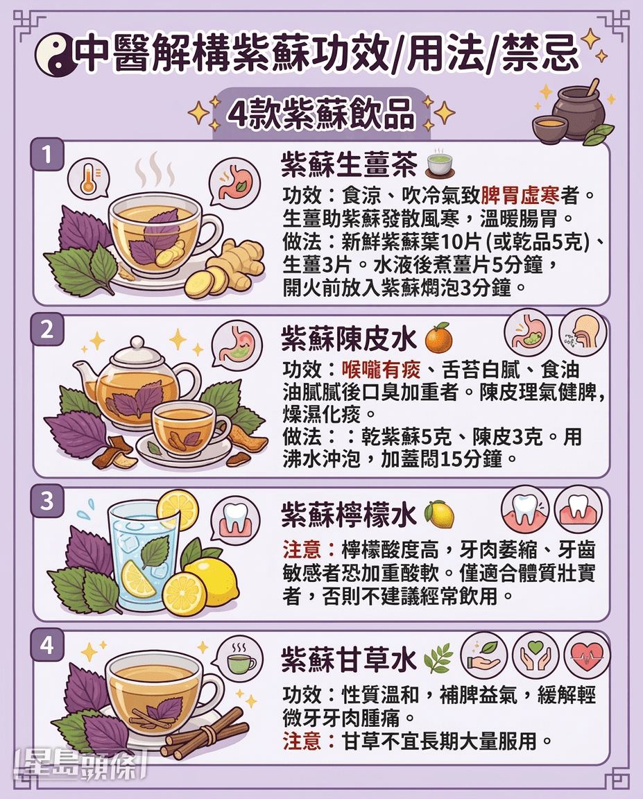 中医解构紫苏功效/用法/禁忌