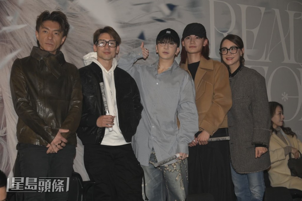 霍汶希、關智斌、周國賢、Anson Lo、Jeremy一齊坐。