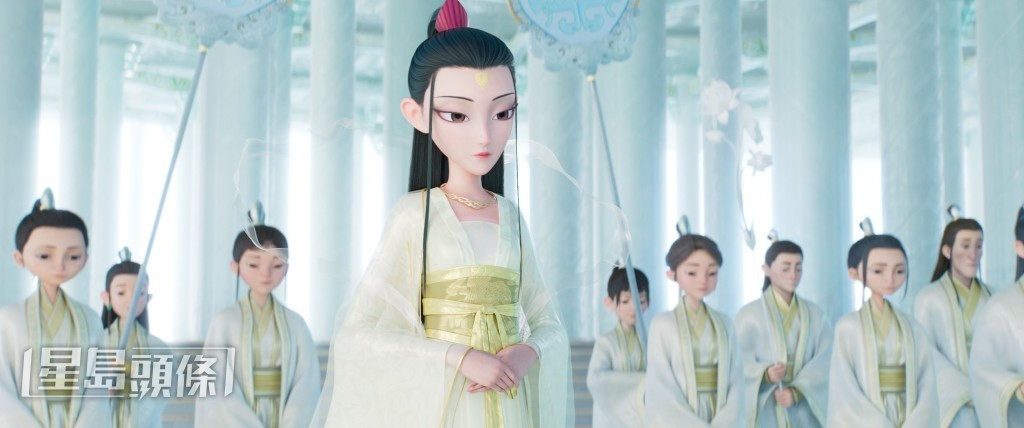 廖子妤形容她所聲演的另一角色鶴童，性格愚忠笨拙。 