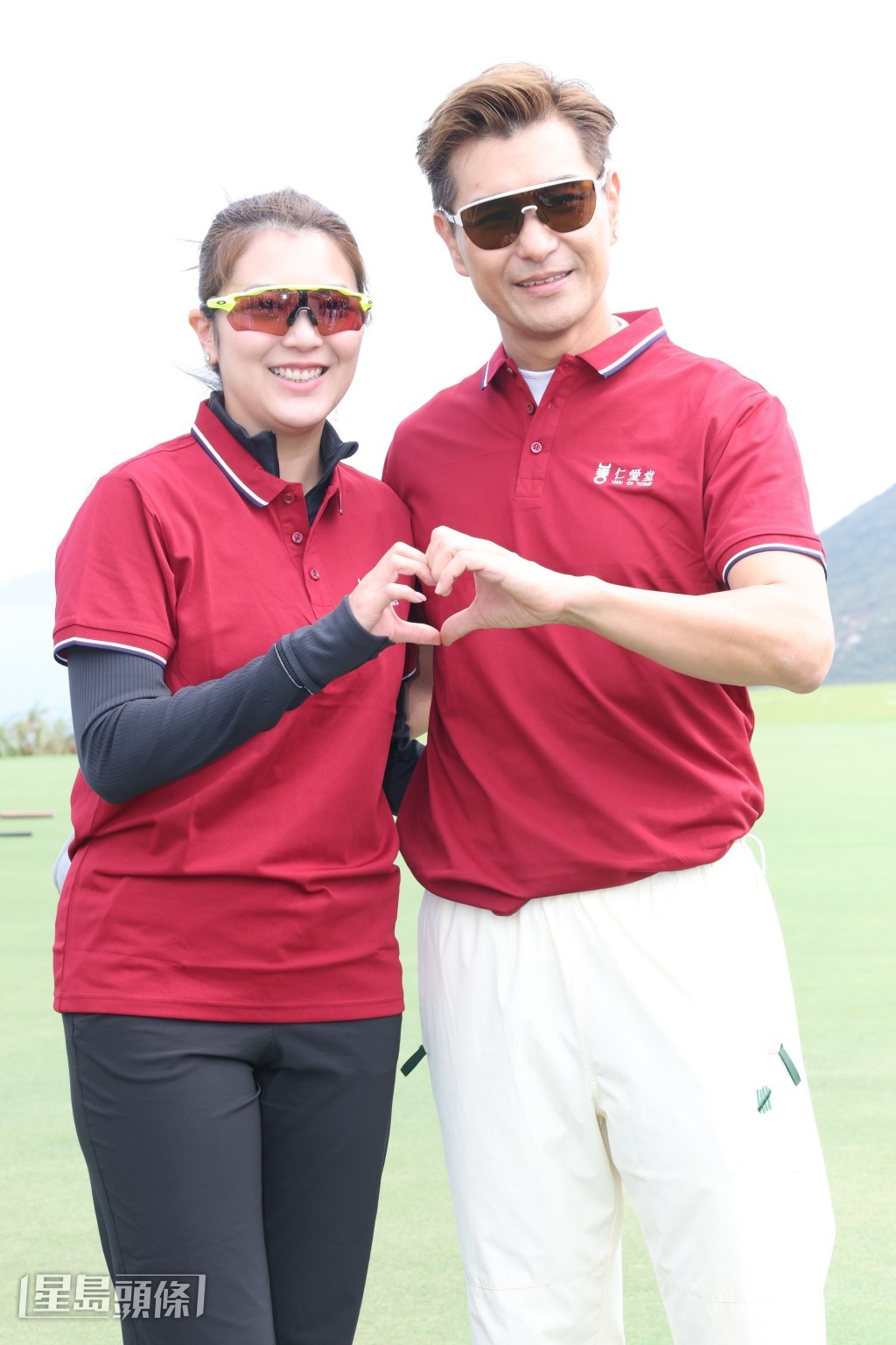 陳展鵬笑言自己球技不及太太叻。