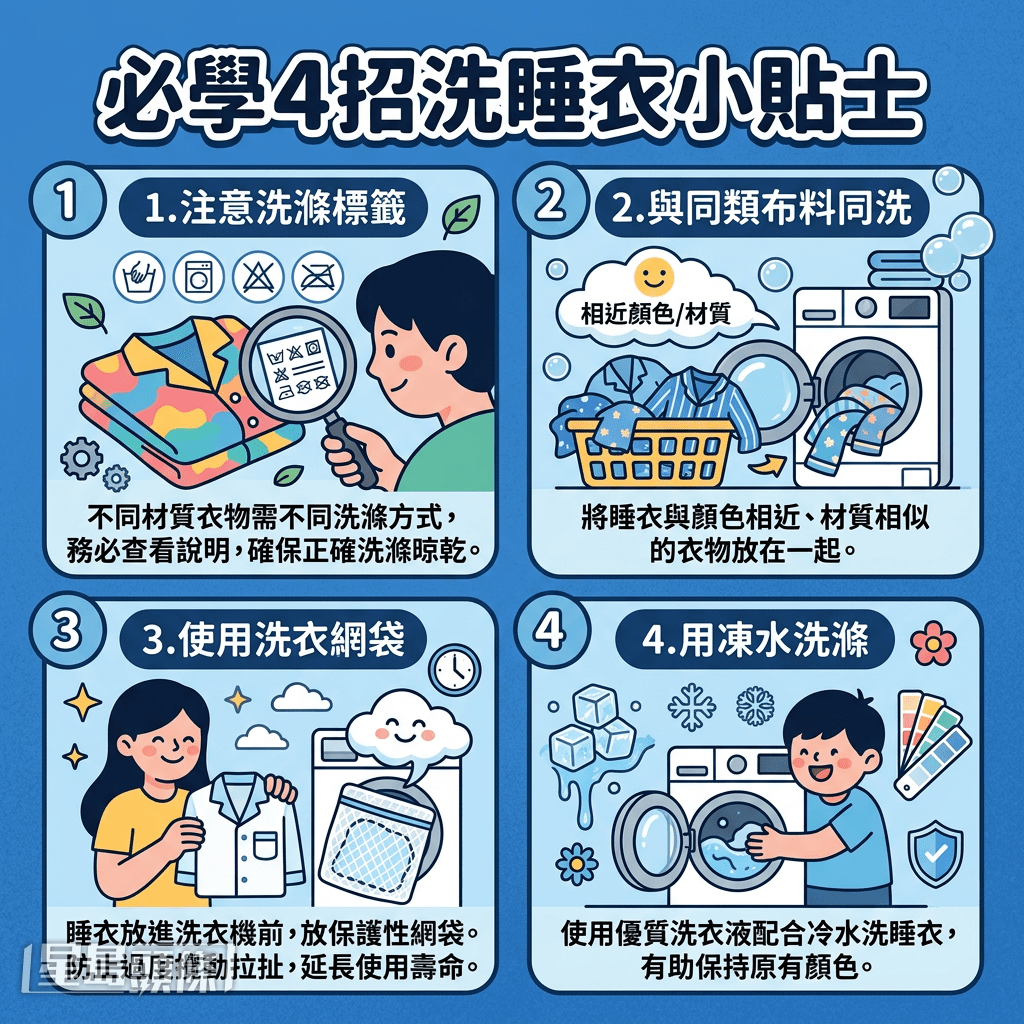 必學4招洗睡衣小貼士 必學4招洗睡衣小貼士