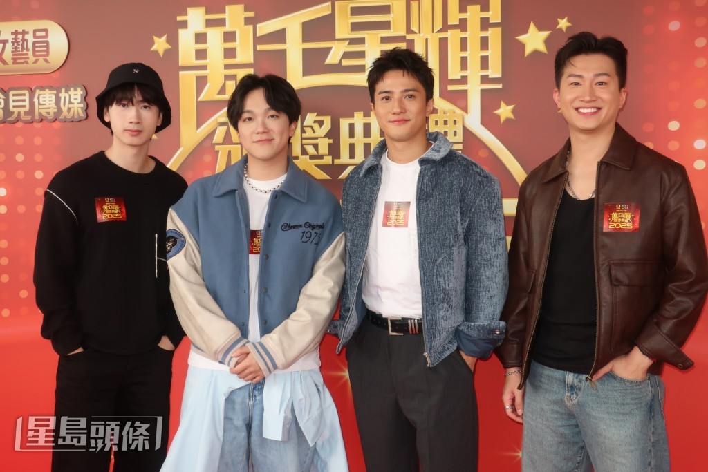 問到今年是否豬籠入水？曾展望（右一）表示只看自己有否進步。