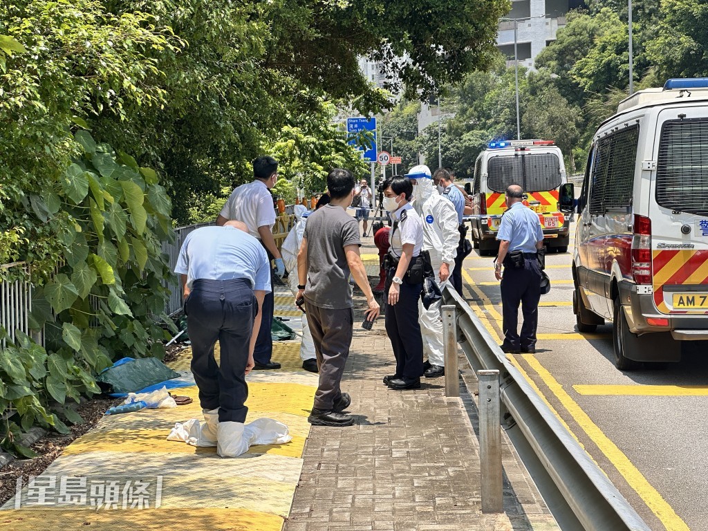 警方封锁现场调查。梁国峰摄