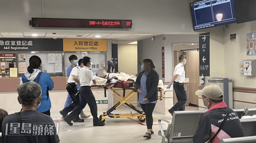 男事主昏迷送往瑪麗醫院搶救。蔡楚輝攝