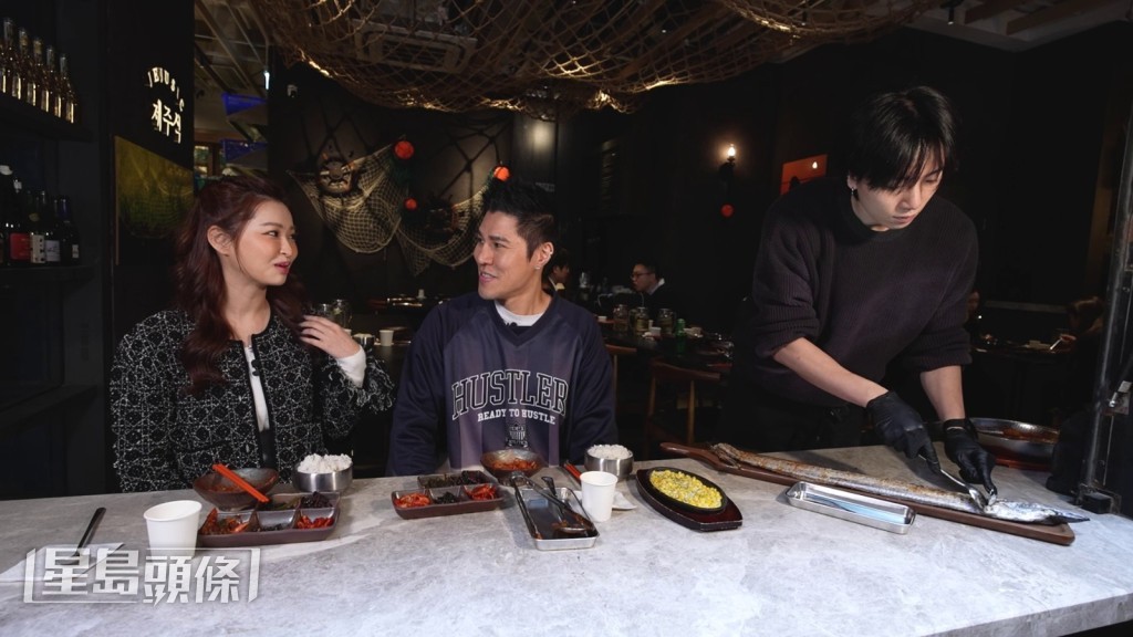 港韓國人李明憲（Aki）則帶伍倩彤（Gillian）到中環，品嘗主打海鮮的濟州菜。