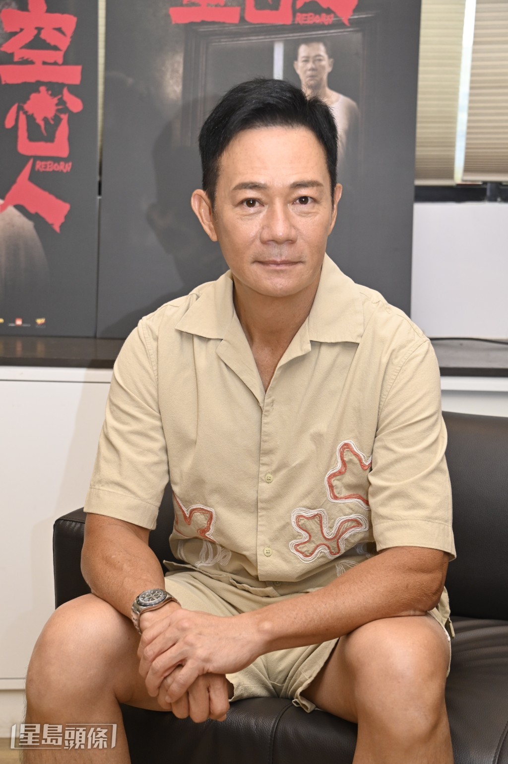 張兆輝與王敏奕合演彭發執導新戲《空心人》。