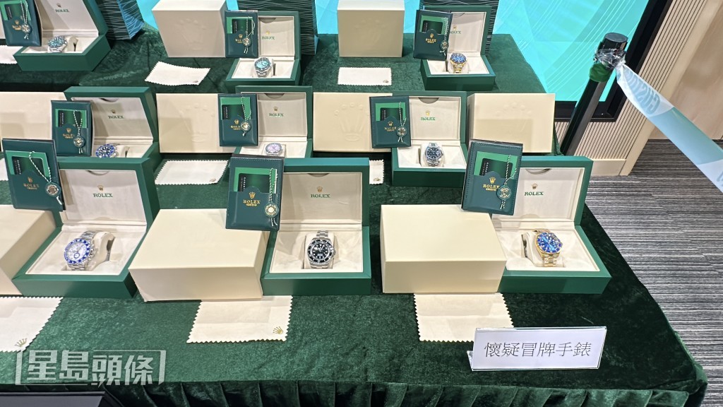 海關檢獲的貨物。劉漢權攝 海關檢獲的貨物。劉漢權攝