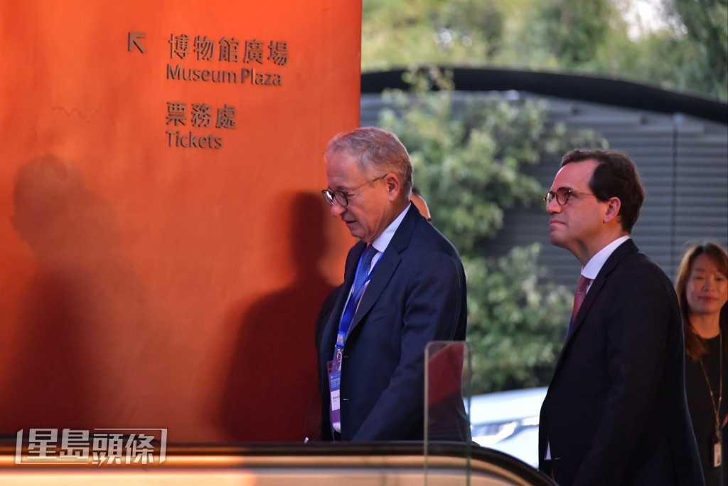 金管局舉辦國際金融領袖投資峰會，大會於故宮博物館接待來賓。（陳極彰攝）  ​