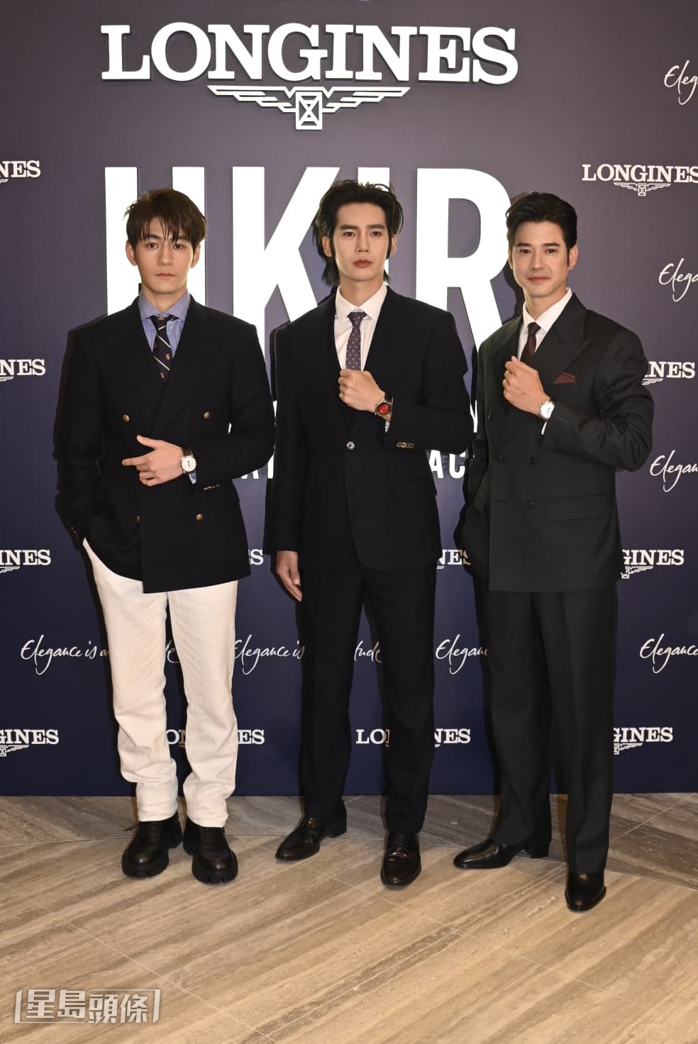 魏浚笙、于適及Mario亦在馬圈內近距離感受RAIN的魅力。 魏浚笙、于適及Mario亦在馬圈內近距離感受RAIN的魅力。