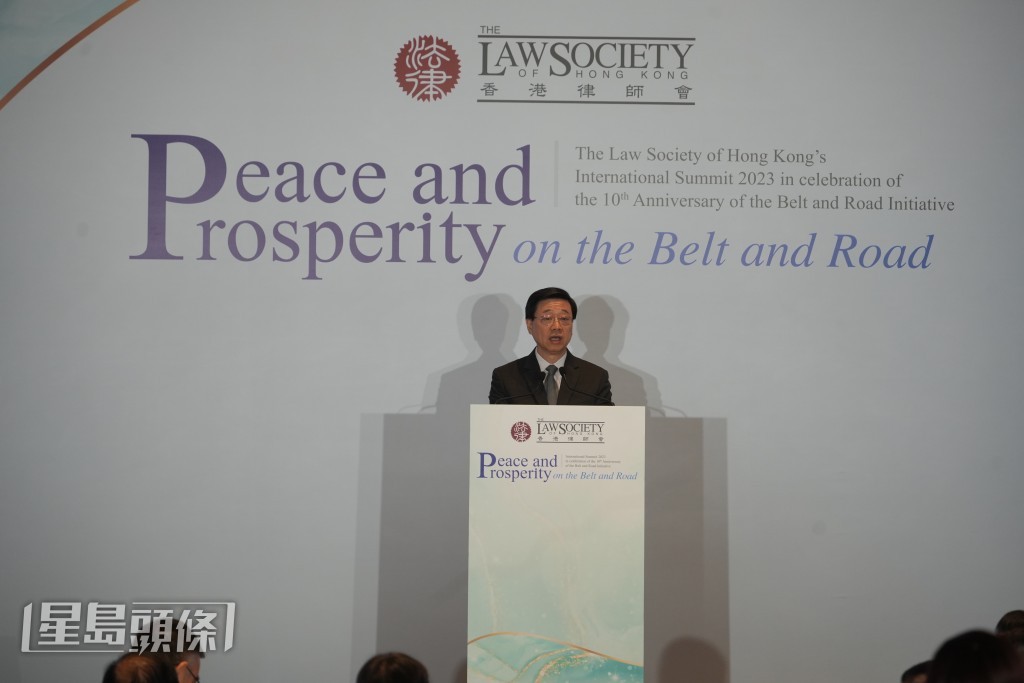 行政长官李家超。吴艳玲摄  ​