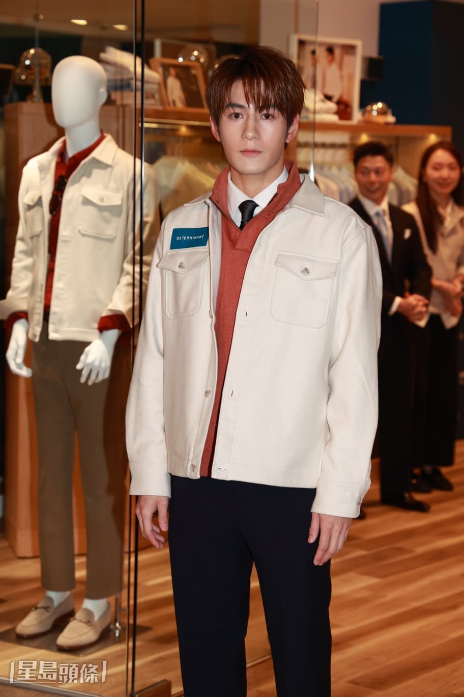 Jeffrey為服飾品牌擔任開幕嘉賓,吸金力強。 Jeffrey為服飾品牌擔任開幕嘉賓,吸金力強。