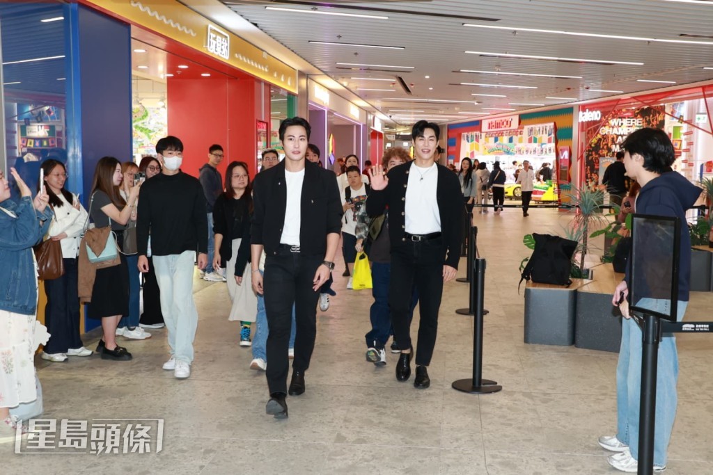 韓國人氣節目《WILDWILDSHOW》代言人金鎮友與好友金是佑今日（29日）現身啟德擔任「一日店長」。