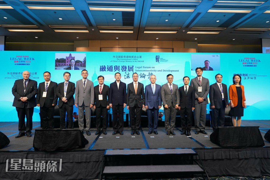 法律周第二天的專題研討會探討制裁等涉外風險挑戰。葉偉豪攝