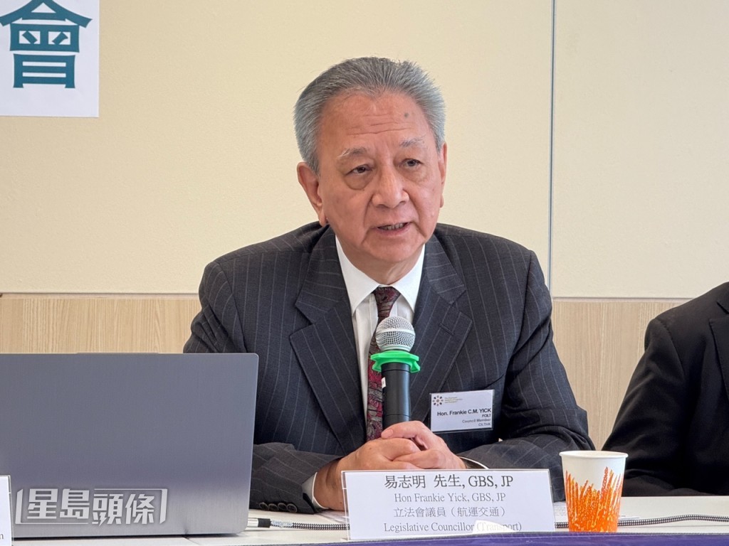 立法會航運交通界議員易志明。曹露尹攝