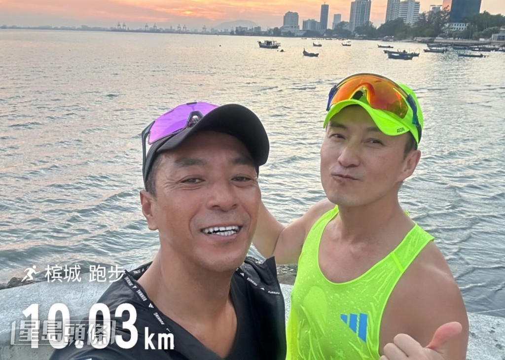 陳山聰與姜皓文都是愛跑步之人，兩人曾在檳城相約跑步。
