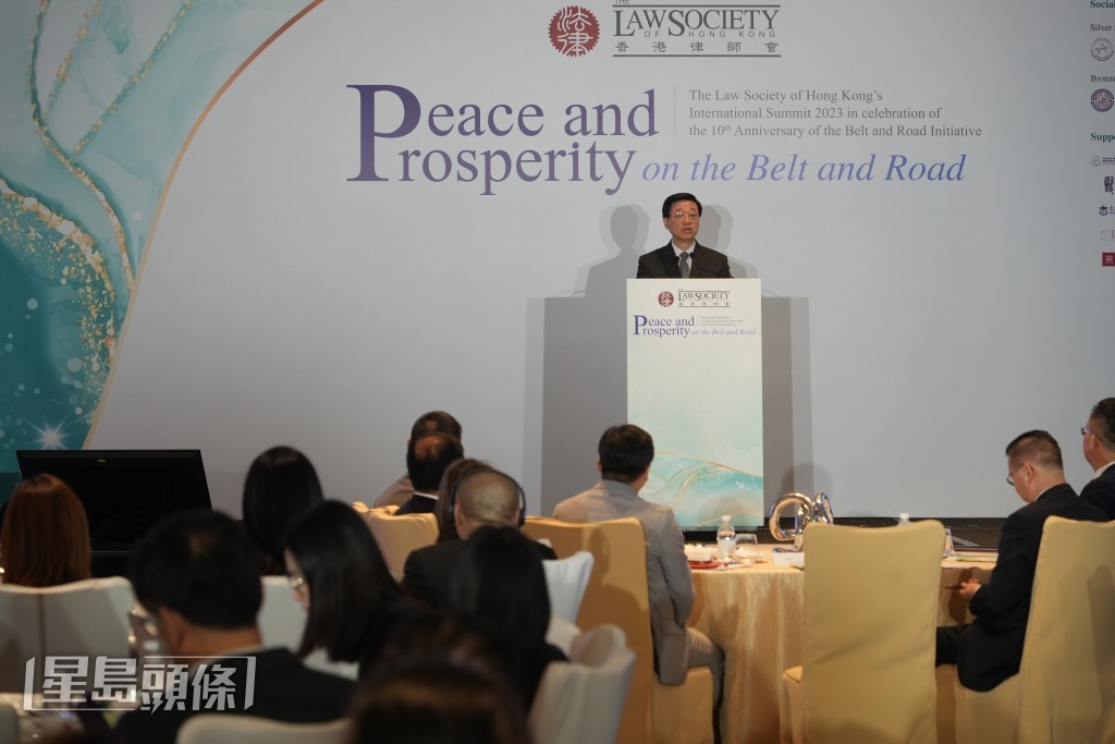 行政长官李家超。吴艳玲摄  ​