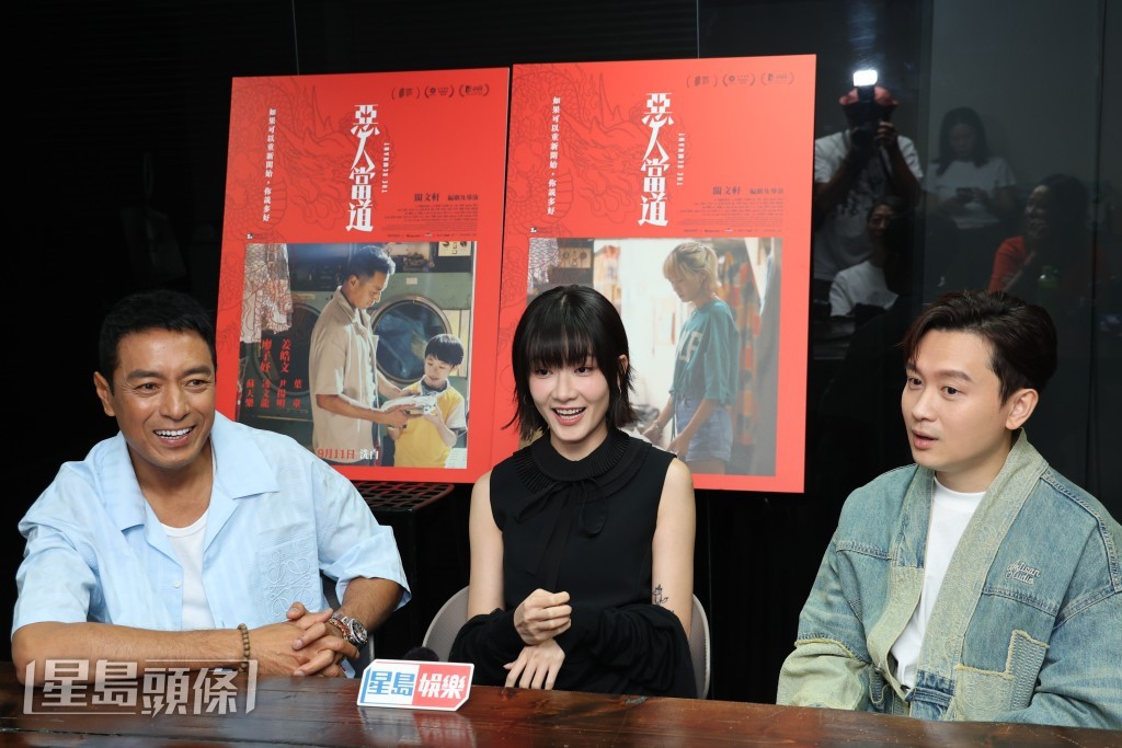 廖子妤飾演單親媽媽,笑言雖則毋需有打戲,但竟然整親尾龍骨。 廖子妤飾演單親媽媽,笑言雖則毋需有打戲,但竟然整親尾龍骨。