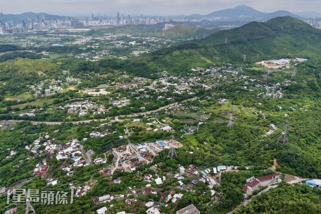 打鼓嶺大學城校園區用地。 打鼓嶺大學城校園區用地。