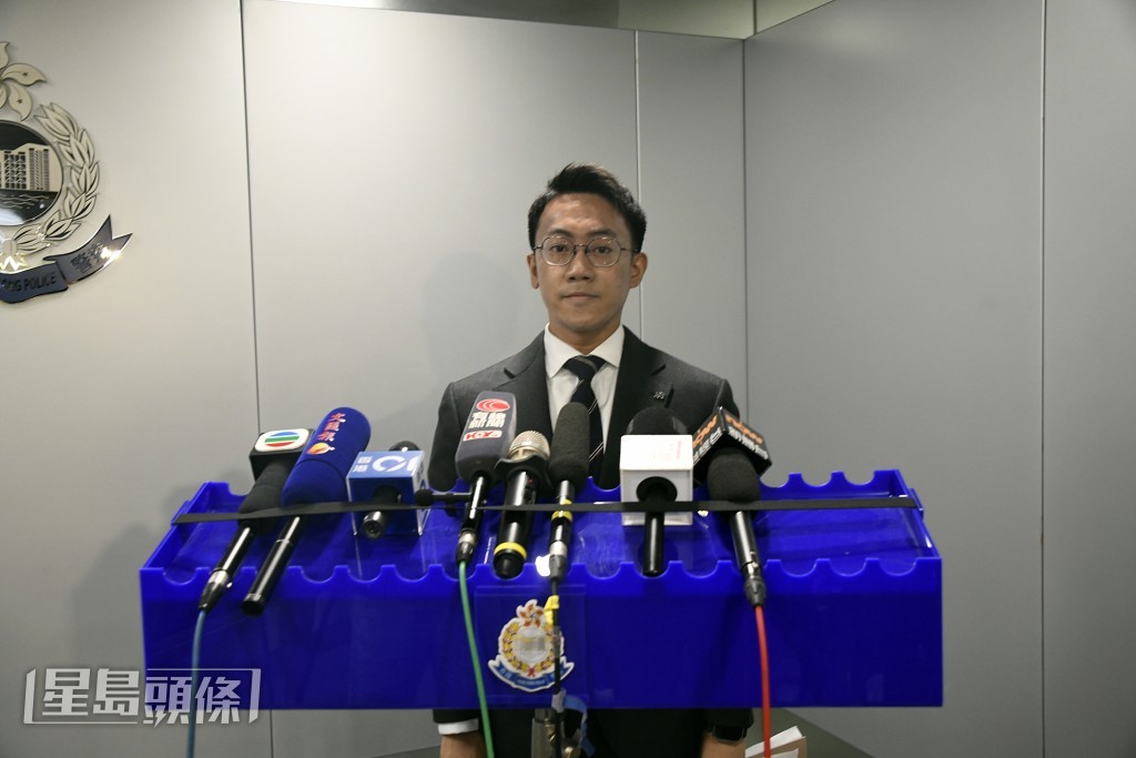 警方毒品調查科行動組3D隊吳嘉煒督察。楊偉亨攝 警方毒品調查科行動組3D隊吳嘉煒督察。楊偉亨攝