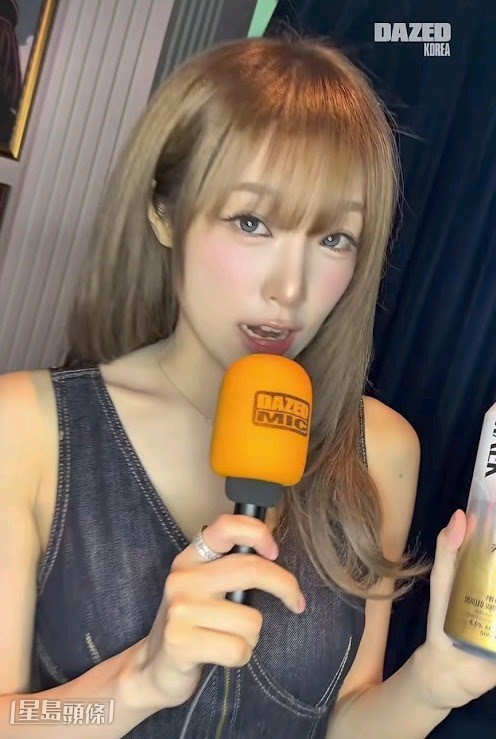 現作個人發展的前IZ*ONE成員崔叡娜亦有出席該活動。（DAZED KOREA截圖）