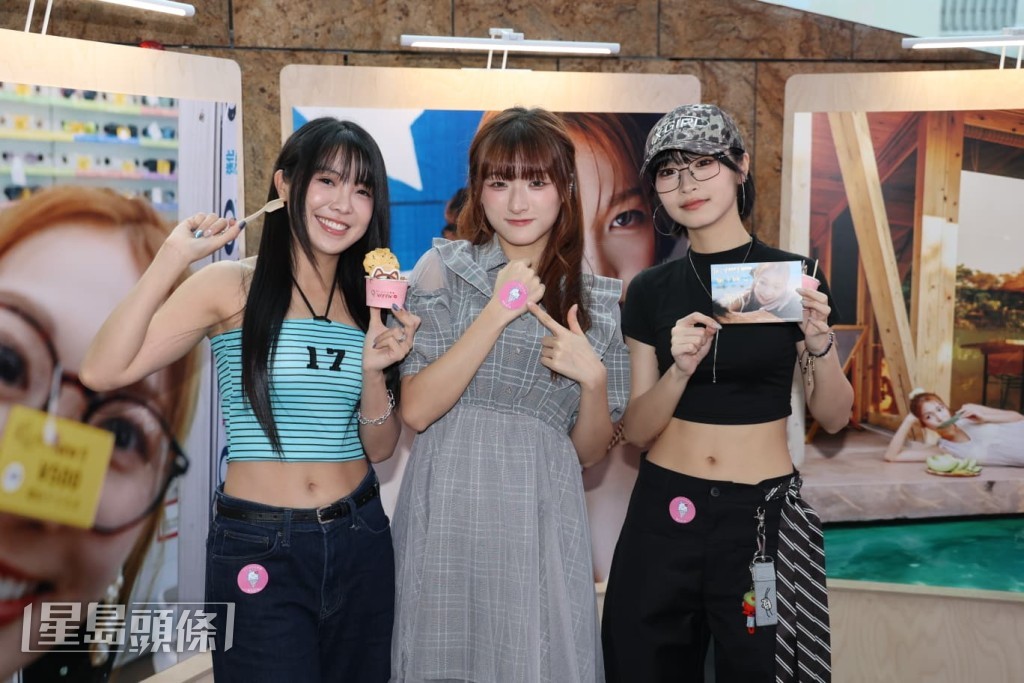 MeiMei（曾美欣）、Ah Yo（郭曉妍）和Elka（鄭芷淇）到場支持。
