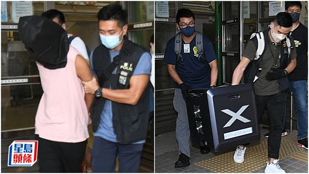 兩被告案發日被警方當場檢獲贓物及拘捕。早前認罪今被判囚5年2月和4年8月。資料圖片
